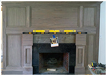 maple mantle with photo