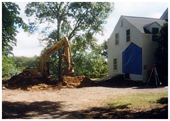 addition garage and breezeway before