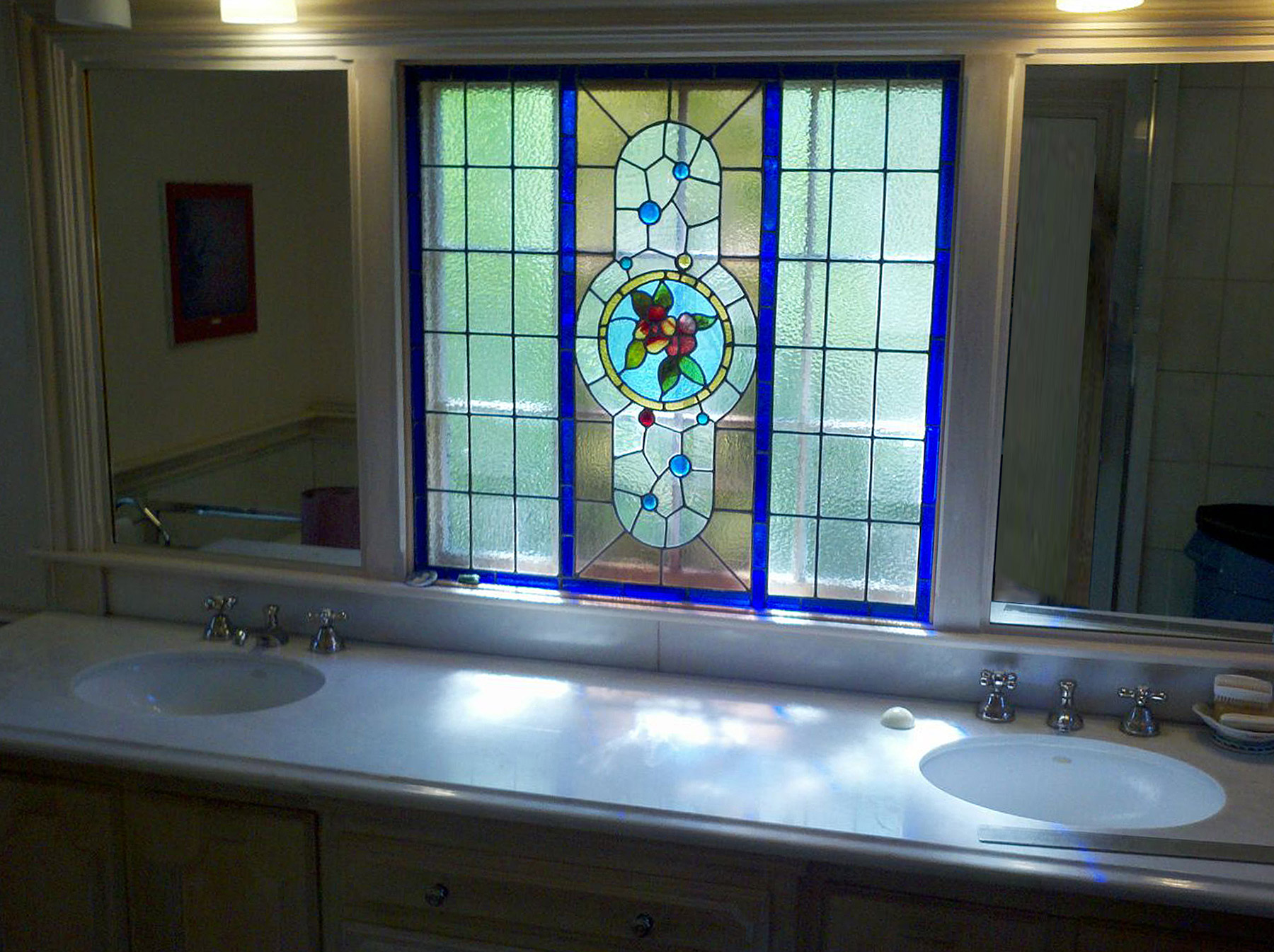 glass bathroom
