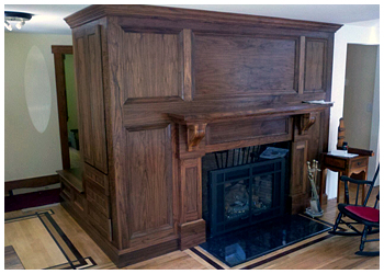 maple mantle finished